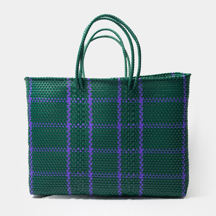 Sac fourre-tout tissé à la main turquoise, panier de pique Sac fourre-tout tissé à la main turquoise, panier de pique